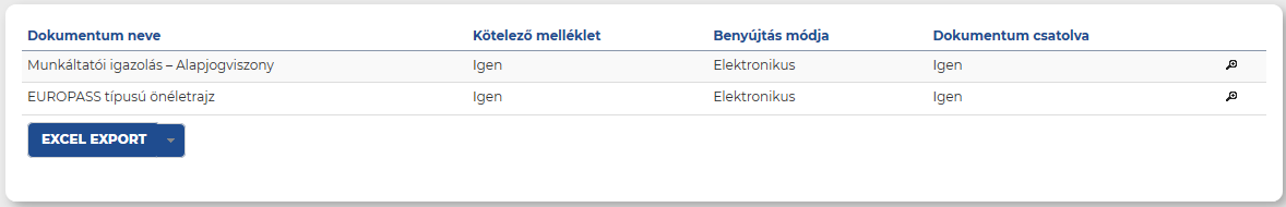 Dokumentum csatolása