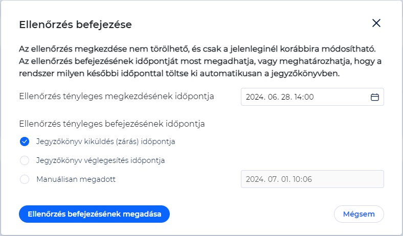 ell befejezése