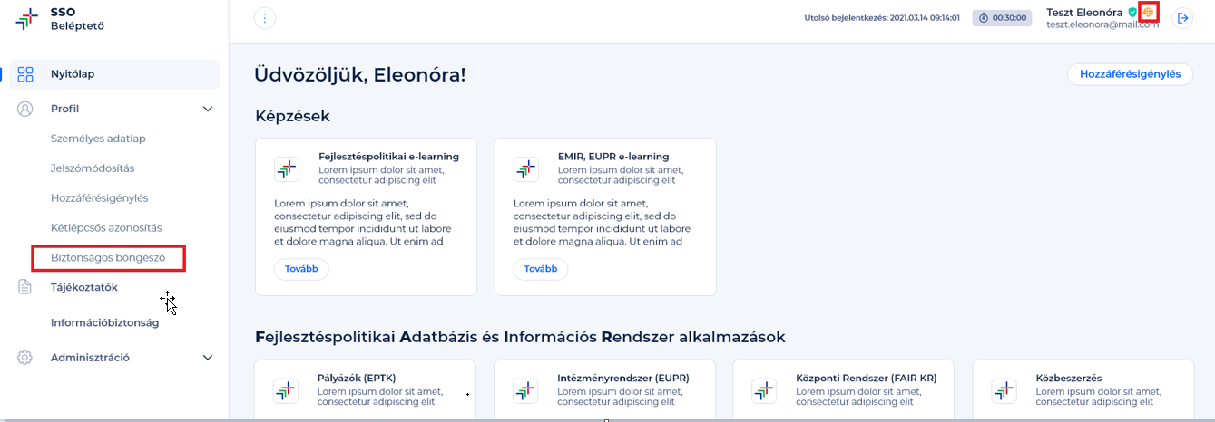 biztonságos böngésző