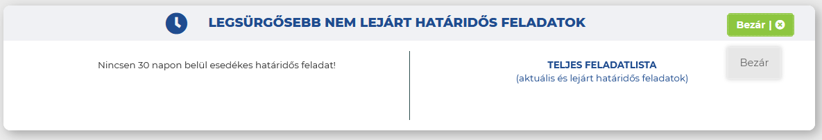 Teljes feladatlista